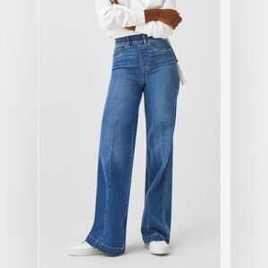 Spanx seamed front wide leg XSP NWT